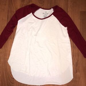 Red Baseball Tee